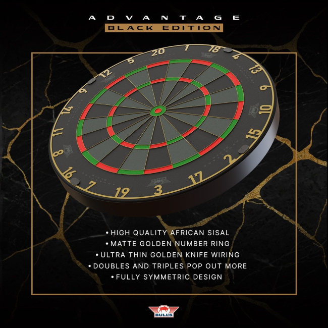 Bull's Advantage Black Edition Dartboard